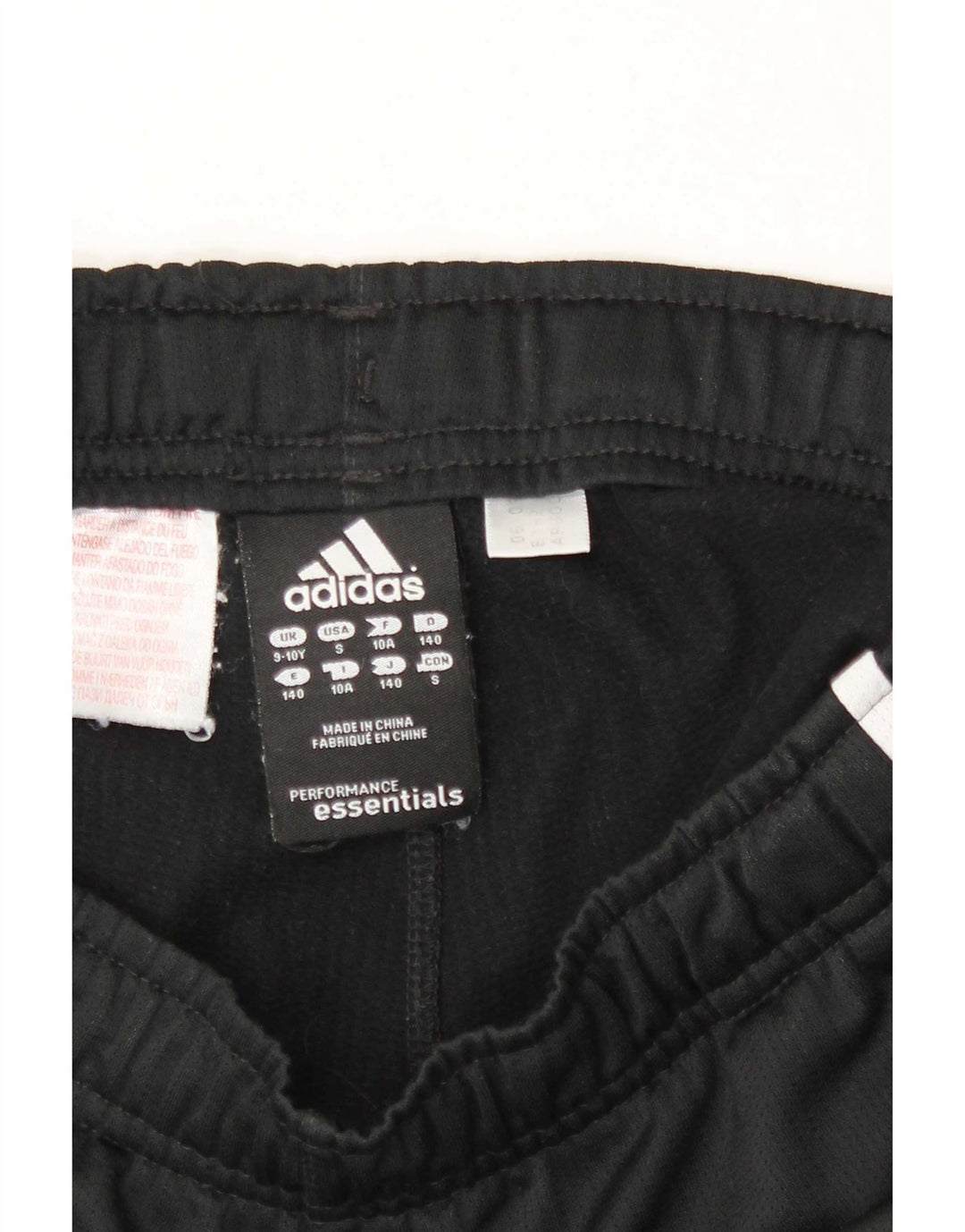 Pantaloni scurți sport pentru băieți Adidas 9-10 ani poliester negru
