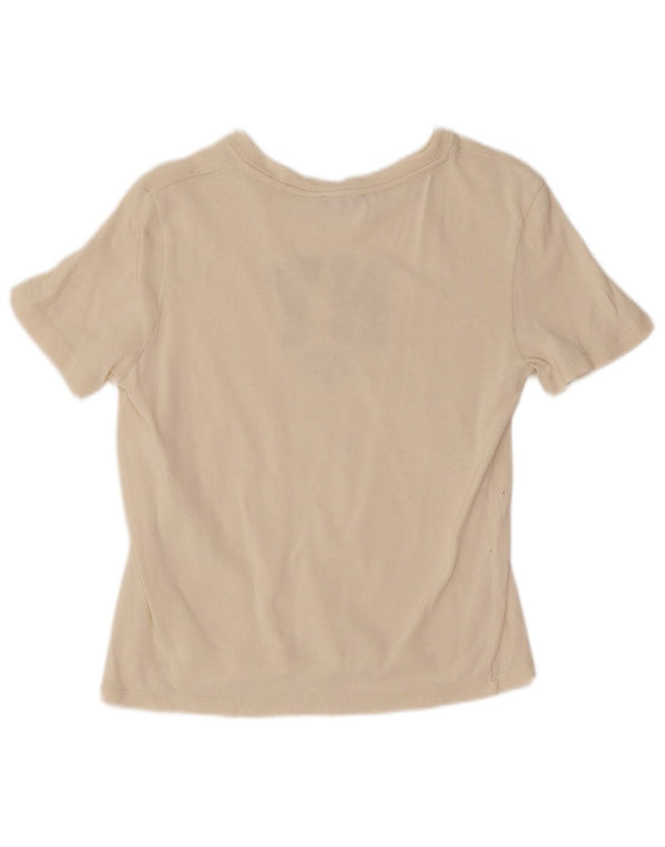Tricou cu grafic pentru femei Zara UK 12 Medium White