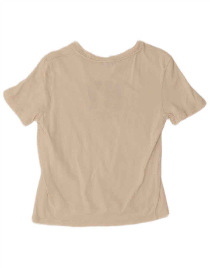 Tricou cu grafic pentru femei Zara UK 12 Medium White