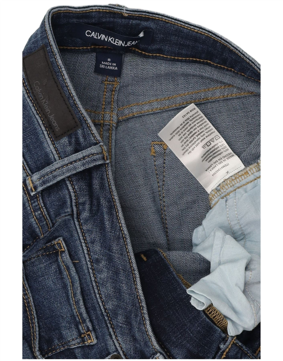 CALVIN KLEIN Blugi skinny pentru femei US 8 Medium W30 L28 Bumbac albastru