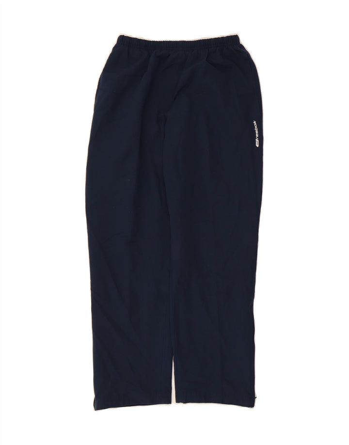 REEBOK Womens Tracksuit Trousers UK 10 Small  Navy Blue Polyester Vintage Reebok and Second-Hand Reebok from Messina Hembry 