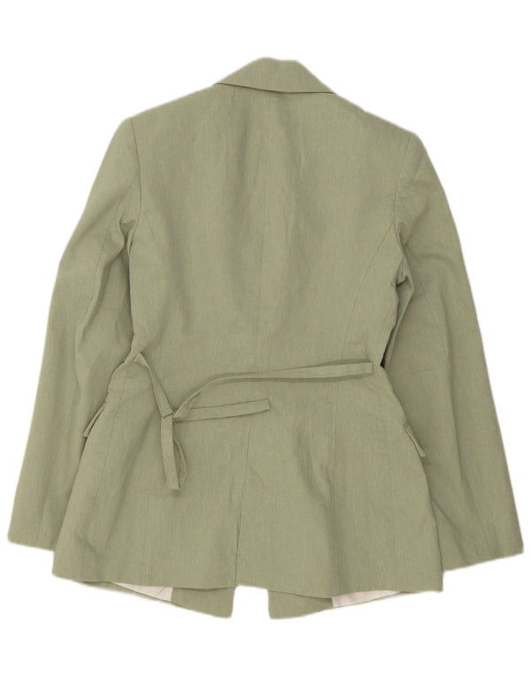 Jachetă Blazer pentru femei deschisă Zara UK 6 XS Verde