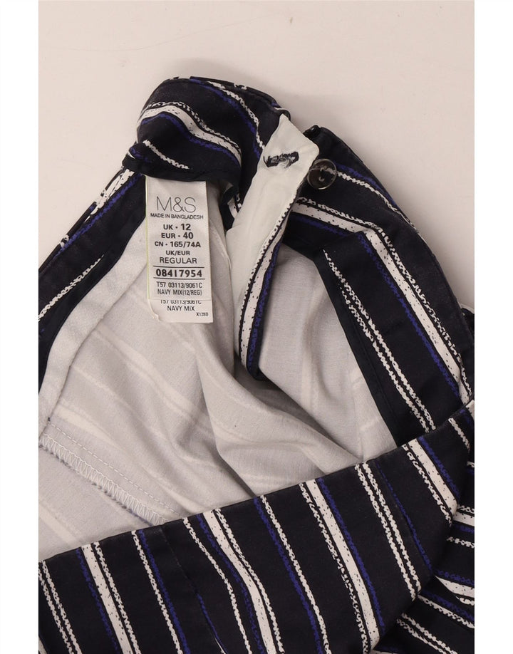 Pantaloni Capri pentru femei Marks & Spencer UK 12 Medium W30 L20 Bleumarin