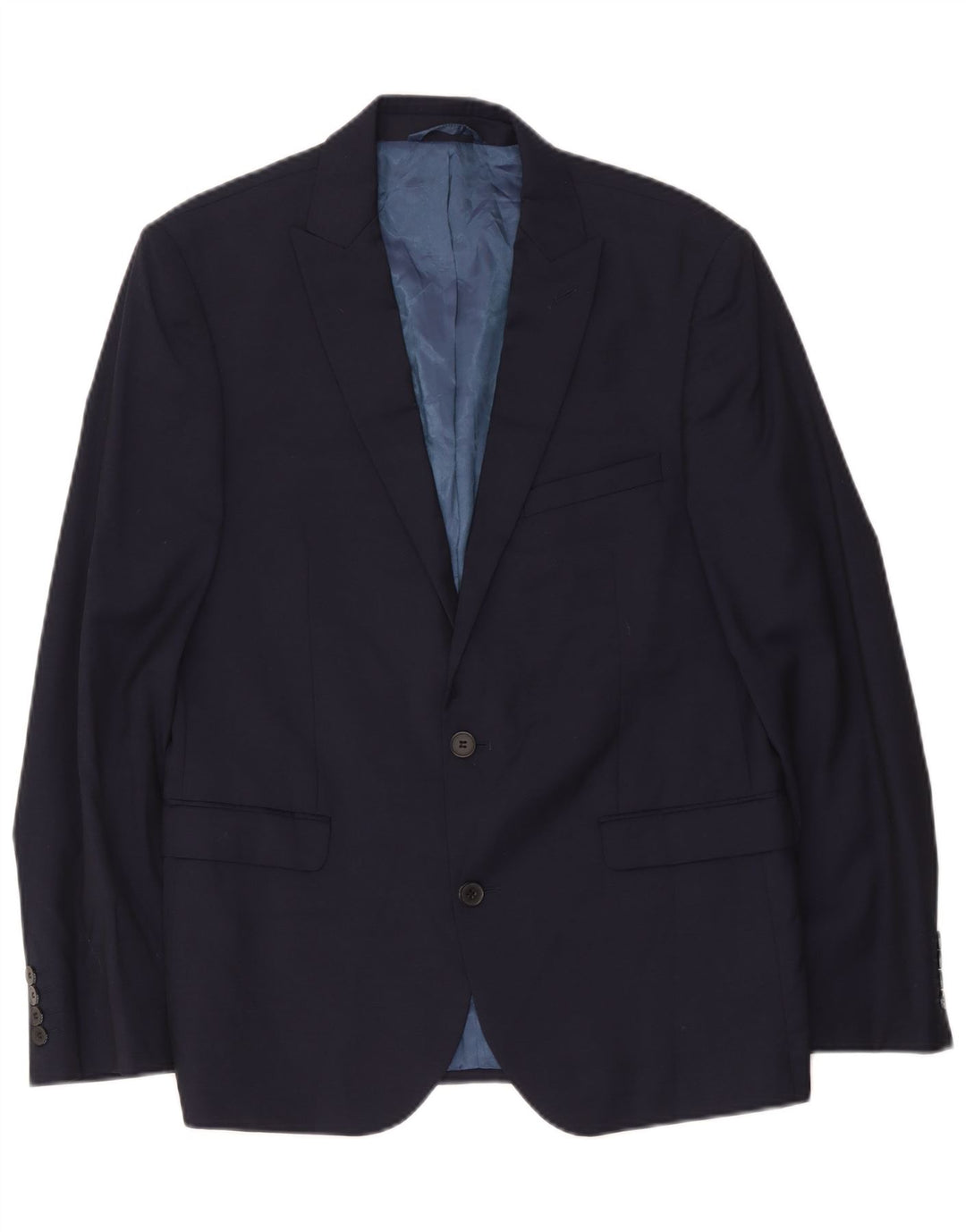 Jachetă Dkny pentru bărbați cu 2 nasturi IT 52 XL Lână bleumarin