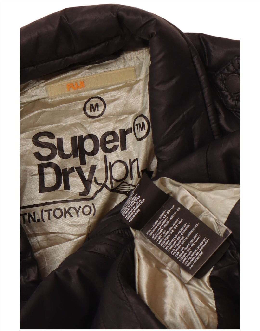 SUPERDRY Jachetă Crop Windbreaker pentru femei UK 12 Medium Black Nylon