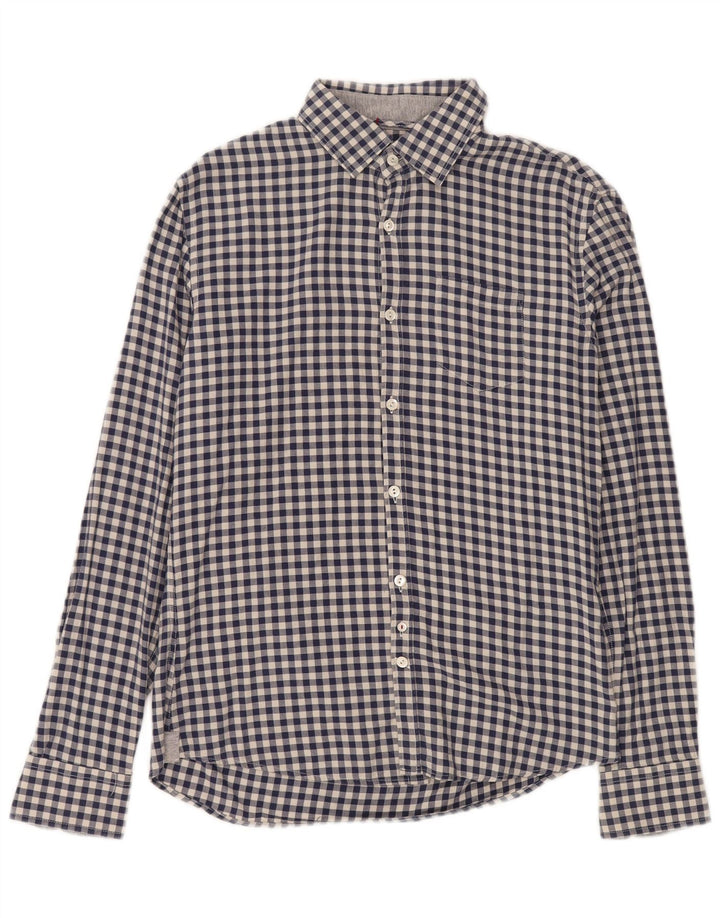 Cămașă de flanel pentru bărbați WOOLRICH XS bleumarin din bumbac vichy