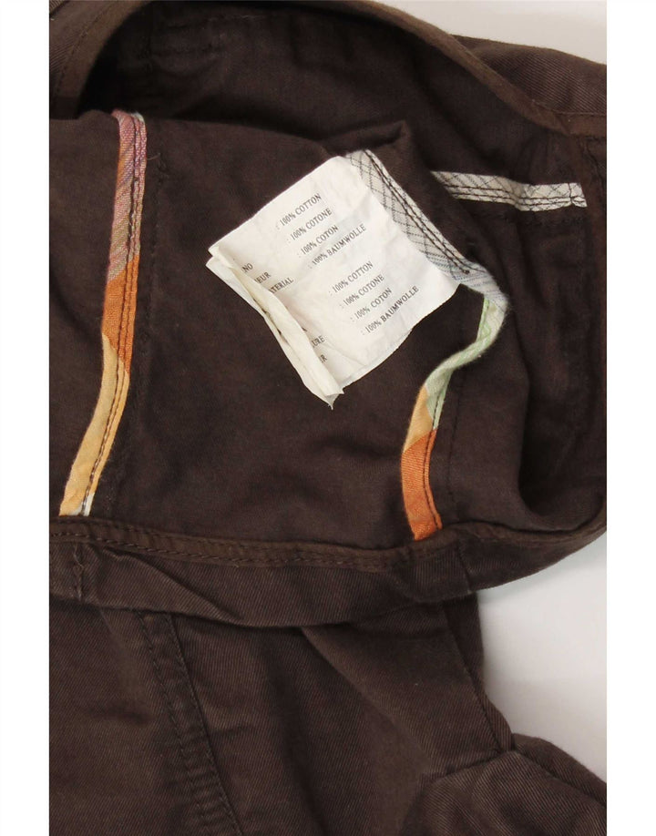 Jachetă militară Woolrich pentru femei UK 8 mic maro bumbac
