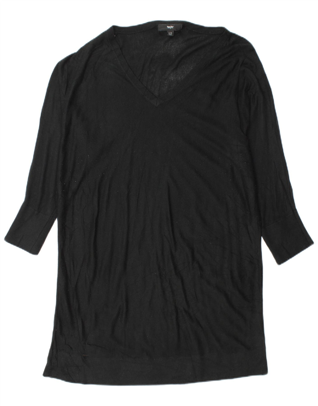 MOSSIMO Rochie Jumper cu mânecă lungă pentru femei, Marea Britanie 18 XL Negru Acrilic