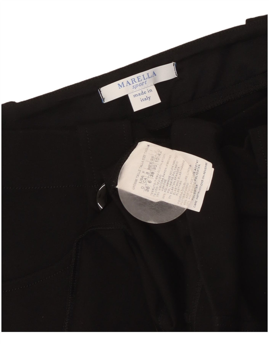 Fusta mini pentru femei Marella UK 10 Small W34 Viscoza neagra