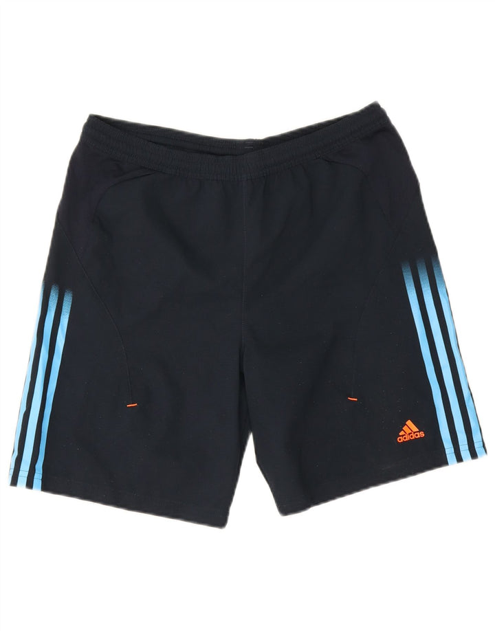 Pantaloni scurți sport pentru băieți Adidas Climacool 13-14 ani, bleumarin, poliester