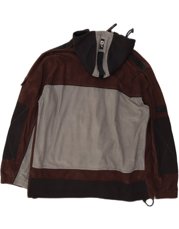 Jachetă de trening cu glugă grafică Diadora pentru bărbați UK 46 2XL Gri Colorblock