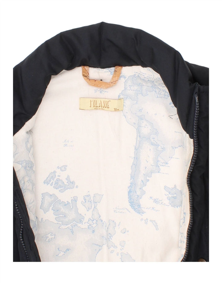 ALVIERO MARTINI Baby Boys Padded Jacket 12-18 Months Navy Blue Polyester Vintage ALVIERO MARTINI and Second-Hand ALVIERO MARTINI from Messina Hembry 