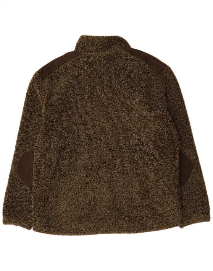 Jachetă vintage pentru bărbați din lână UK 44 2XL Kaki Poliester color bloc