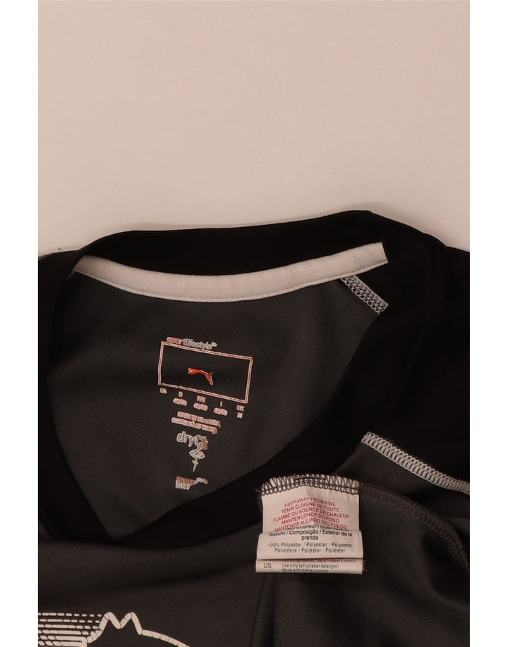 Tricou grafic PUMA pentru bărbați Top Mediu Gri Poliester Colorblock