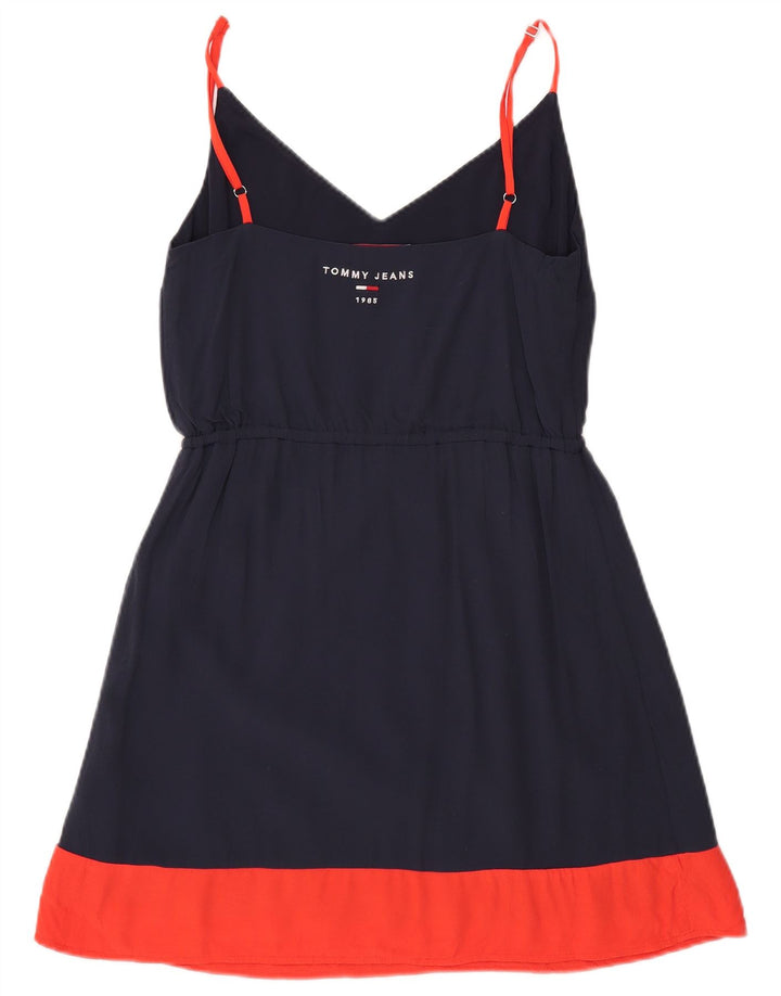 Rochie slip Tommy Hilfiger pentru femei UK 10 Mic bleumarin Poliester
