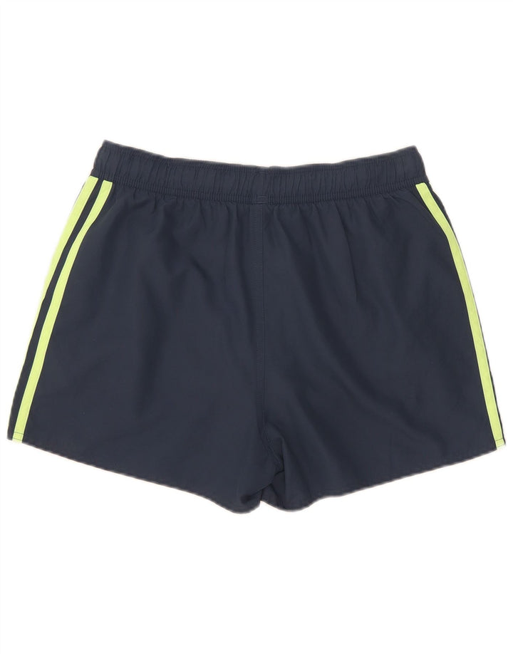 Pantaloni scurți sport Adidas pentru femei UK 10 Small Bleumarin Poliester