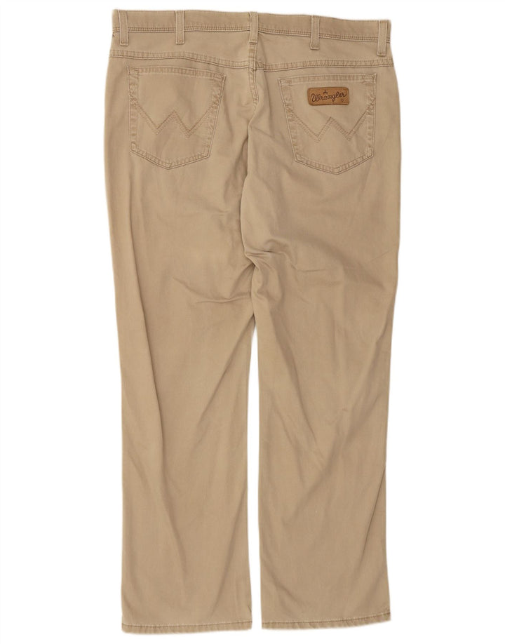WRANGLER Pantaloni casual drepti pentru bărbați Texas Stretch W38 L30 bumbac bej