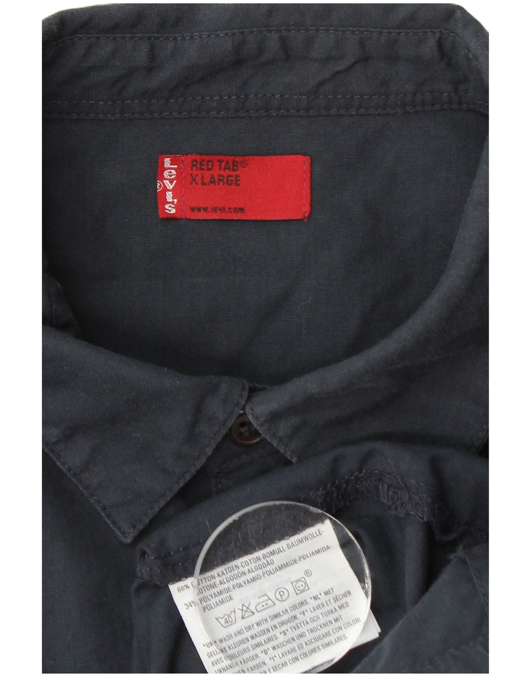 Cămașă pentru bărbați LEVI'S XL Bumbac bleumarin