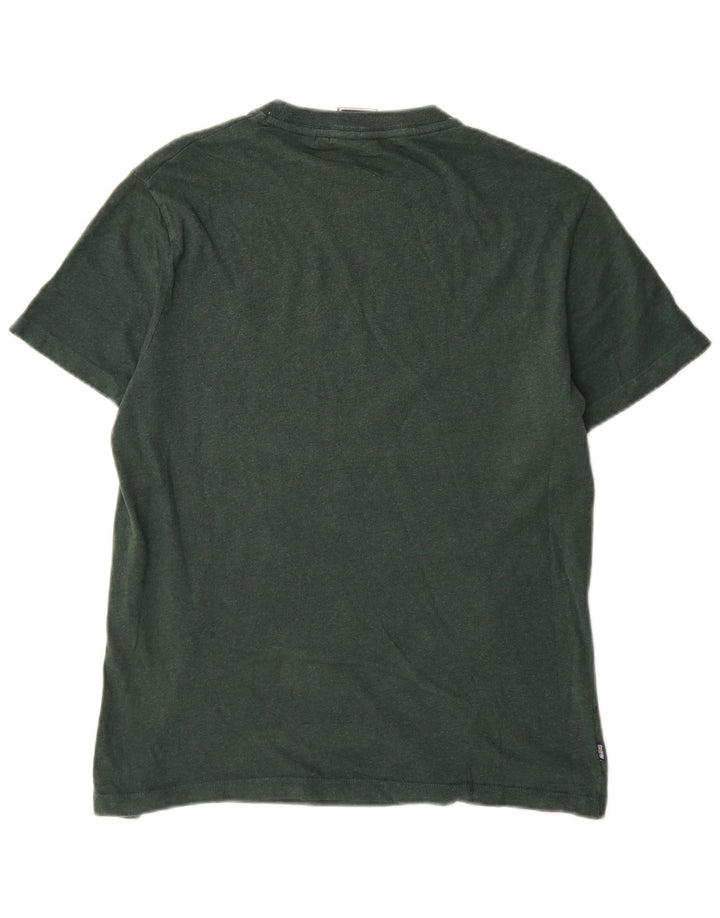 Tricou Superdry pentru bărbați Top din bumbac verde mediu