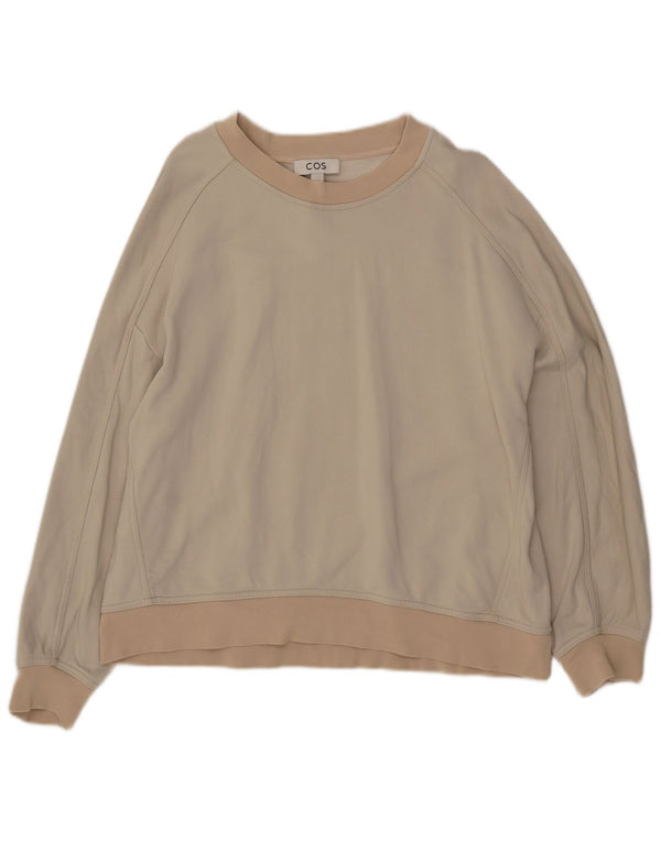 Pulover Cos pentru femei UK 14 Medium Bej Poliamidă