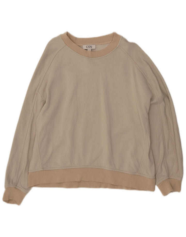 Pulover Cos pentru femei UK 14 Medium Bej Poliamidă
