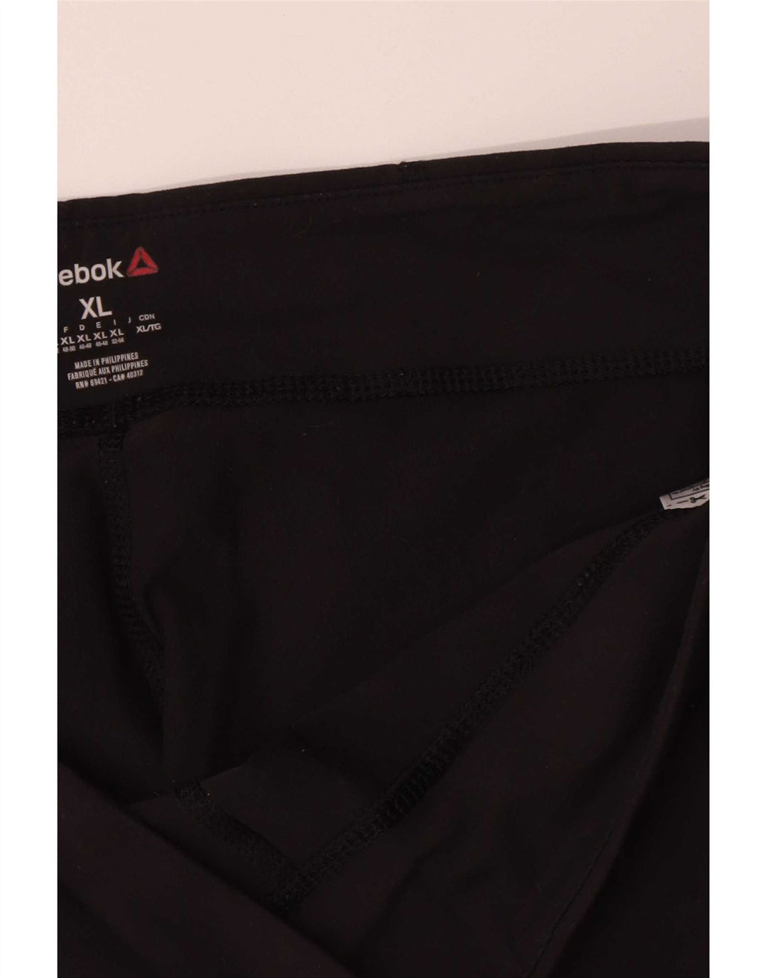 Leggings Capri Reebok pentru femei UK 18 XL, nailon negru