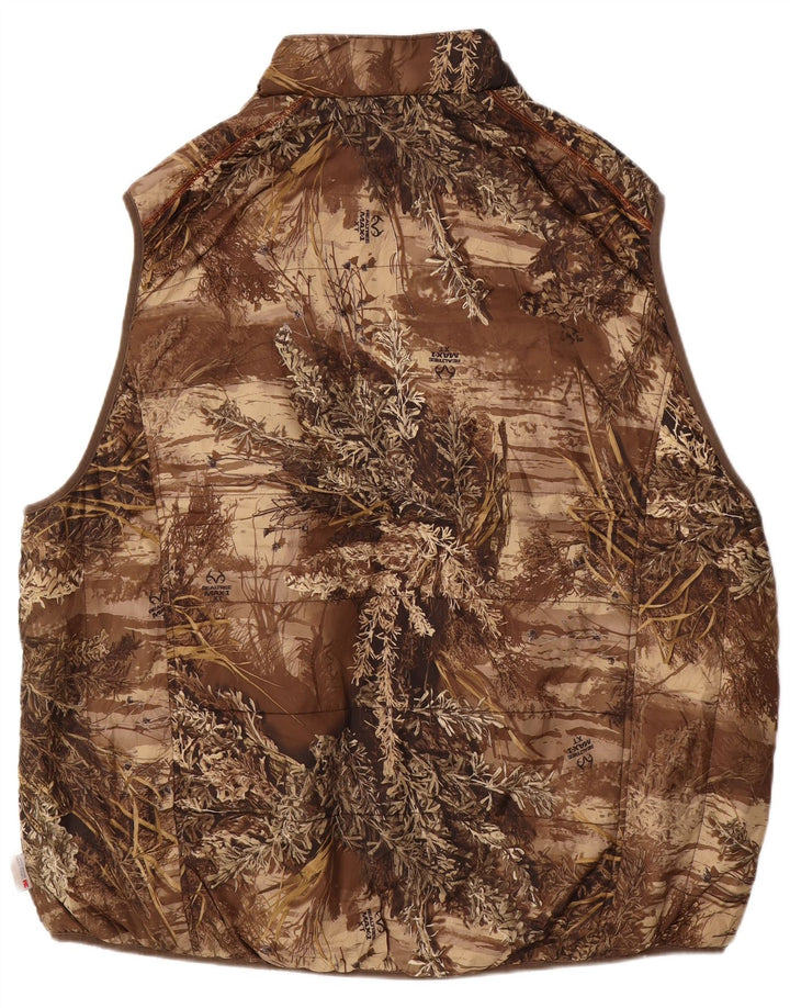 REALTREE Gilet reversibil pentru bărbați IT 54/56 3XL Maro Camuflaj Poliester