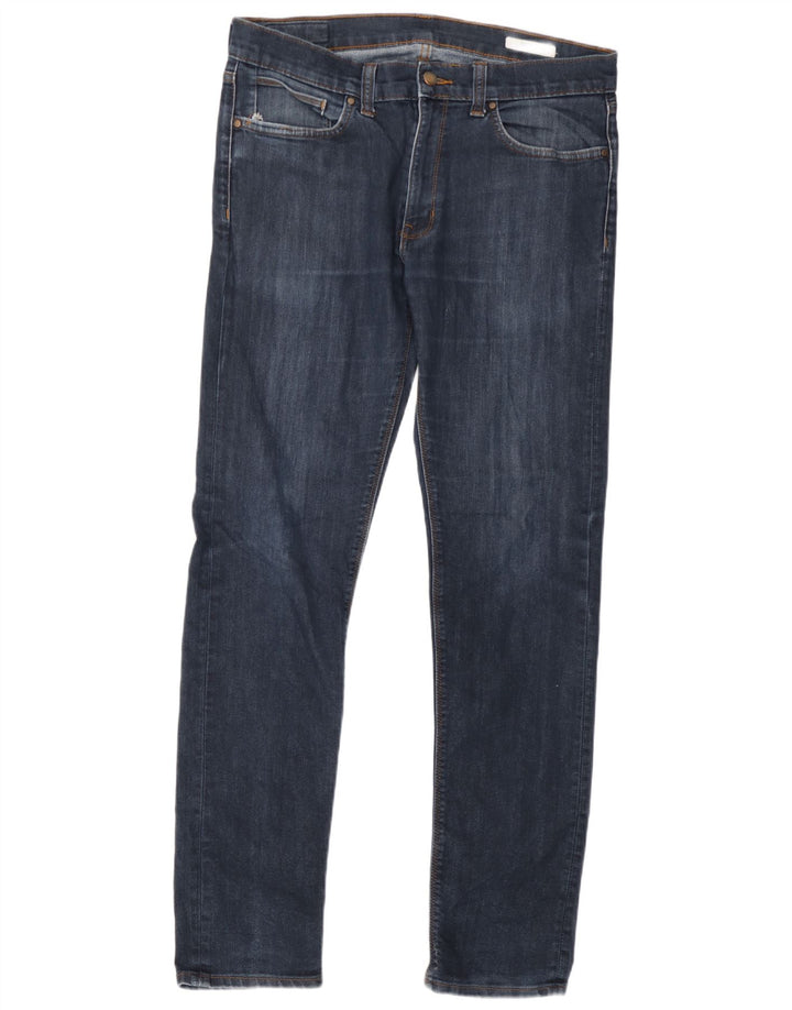 Blugi skinny pentru bărbați Marks & Spencer W34 L33 Bumbac albastru