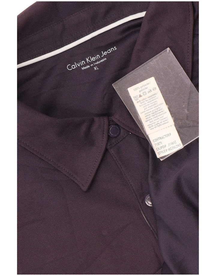 Cămașă polo pentru bărbați Calvin Klein Jeans XL Bleumarin Poliester