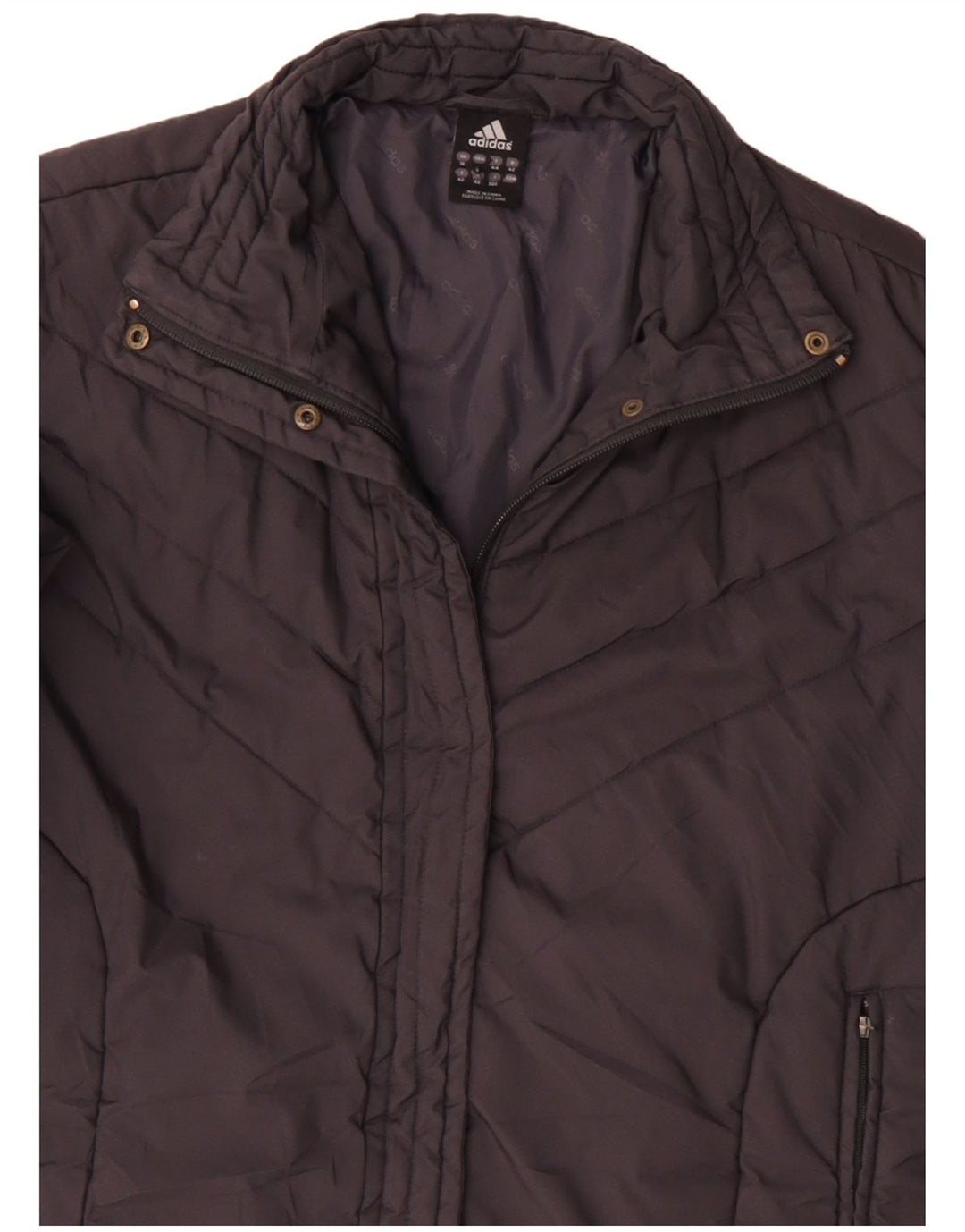 Palton căptușit pentru femei Adidas UK 16, mare, gri din poliamidă