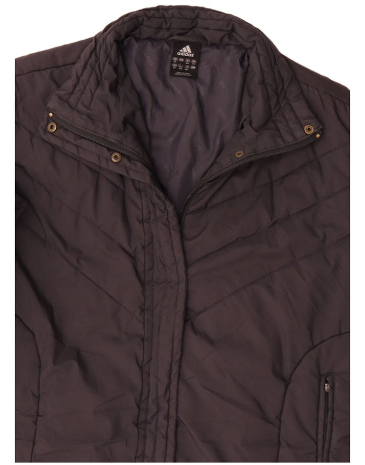 Palton căptușit pentru femei Adidas UK 16, mare, gri din poliamidă