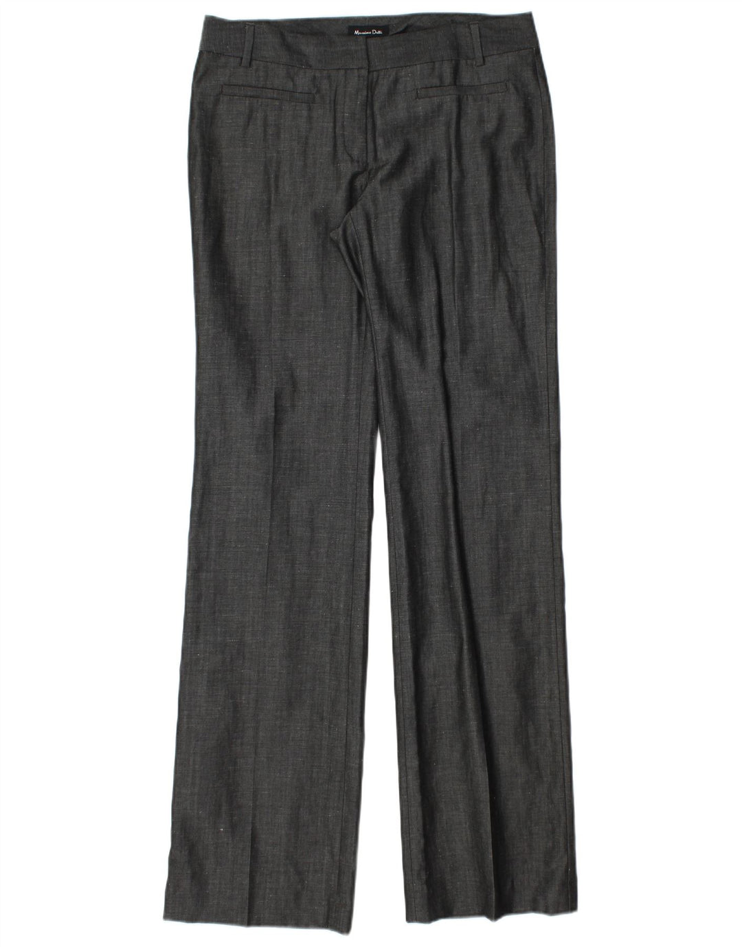 MASSIMO DUTTI Womens Straight Casual Trousers EU 38 Small W28 L34 Grey