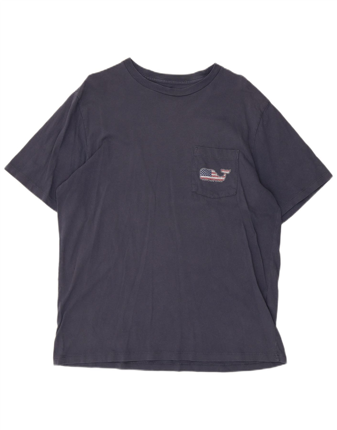 Vineyard Vines Tricou grafic SUA pentru bărbați Top mediu din bumbac bleumarin