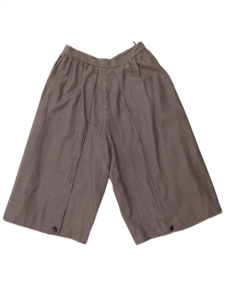 Bermude VINTAGE pentru femei cu talie înaltă IT 44 Medium W26 Gri cu dungi