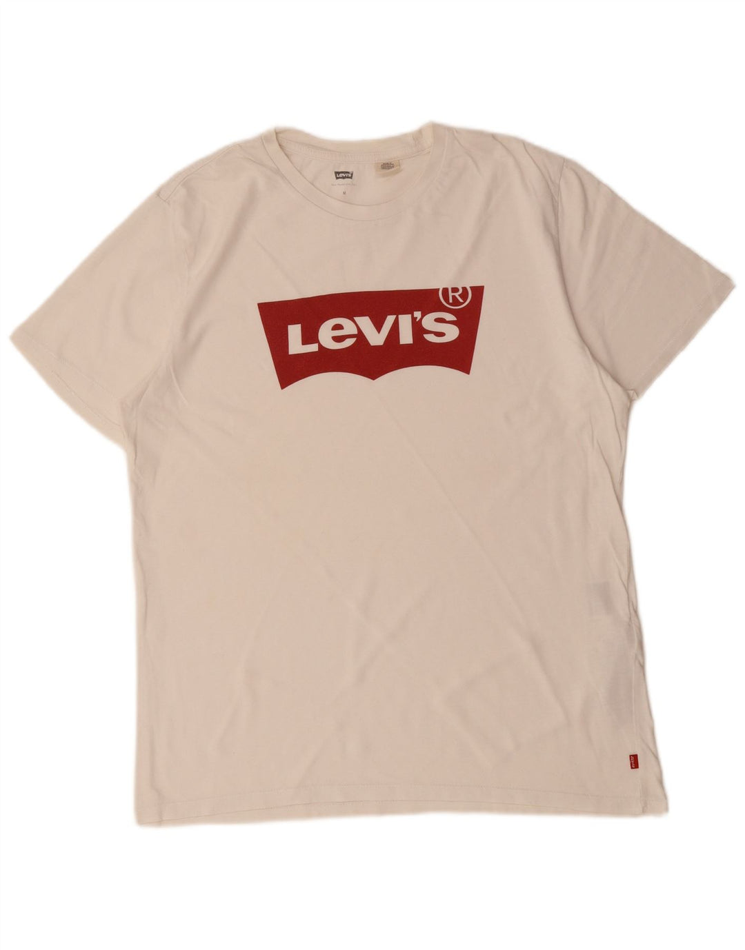 Tricou grafic pentru bărbați LEVI'S Top mediu din bumbac alb