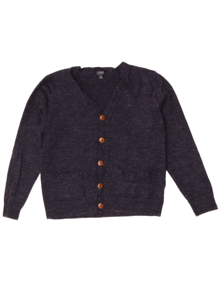 Pulover cardigan pentru bărbați J. Crew, slim fit, lână cu pete albastru bleumarin mediu