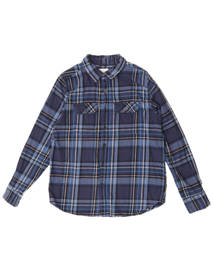 Cămașă de flanel pentru bărbați Mountain Warehouse, bumbac cu carouri mari bleumarin