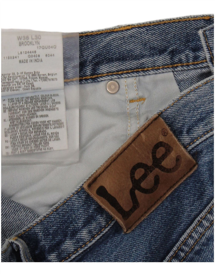 Blugi LEE Brooklyn Straight pentru bărbați W36 L30 Bumbac albastru