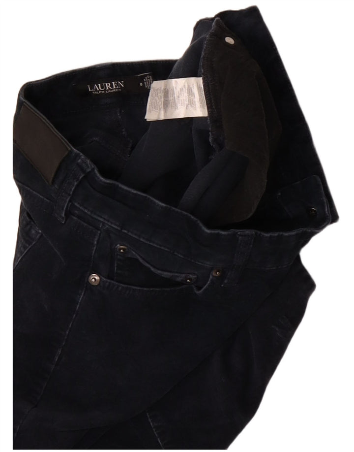 Pantaloni RALPH LAUREN pentru femei din velur US 8 Medium W30 L30 bleumarin