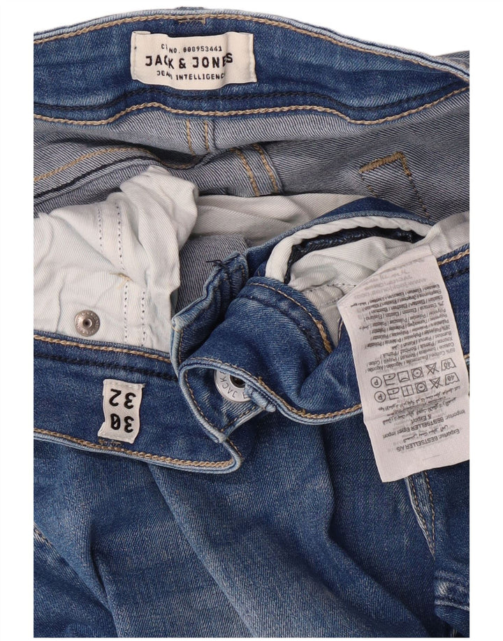 Blugi Jack & Jones Tim Slim pentru bărbați W30 L32 Bumbac albastru