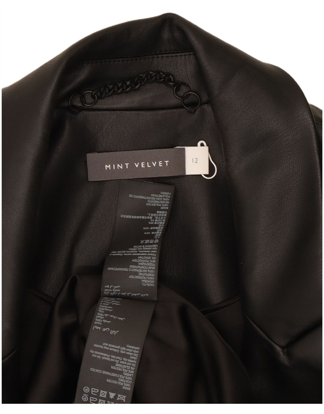 MINT VELVET Jachetă pentru femei cu două piepturi, UK 12 Medium Black