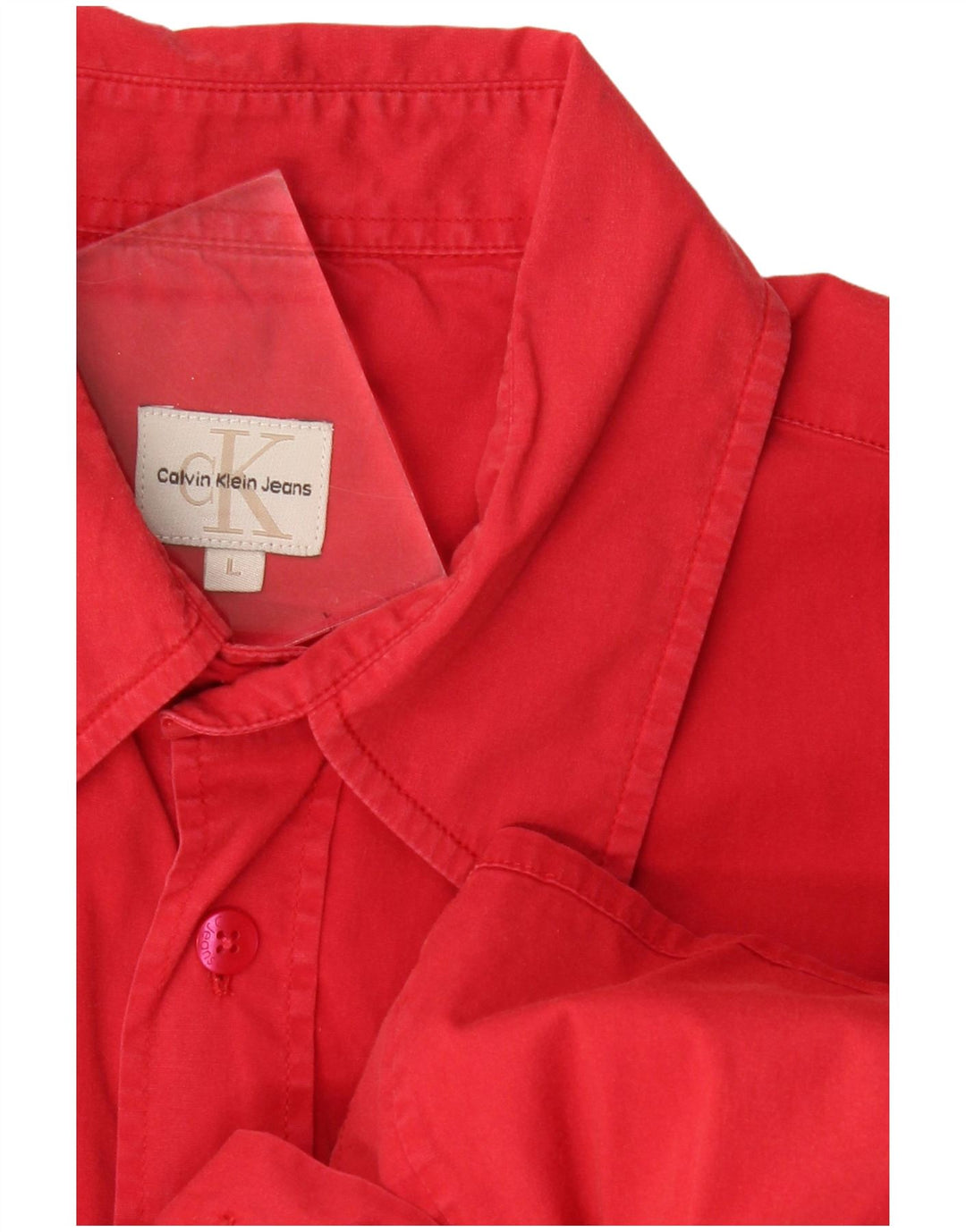 Cămașă cu mânecă scurtă pentru bărbați CALVIN KLEIN JEANS, roșu mare