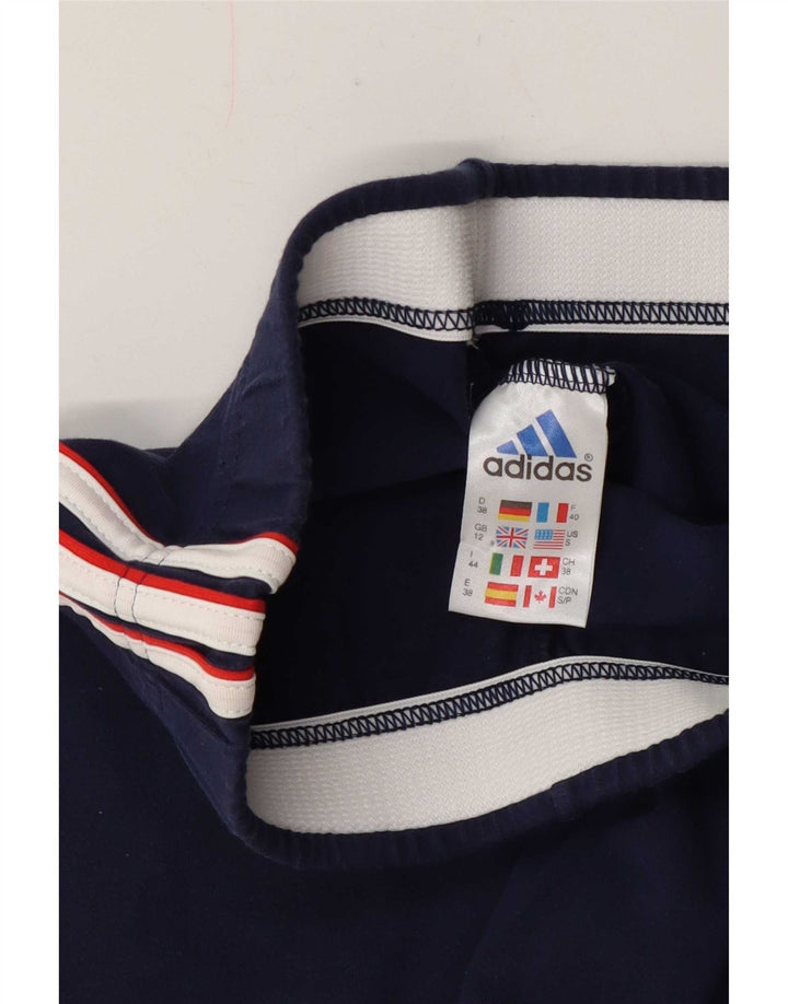 Leggings pentru femei Adidas UK 12 Medium Bluemarin Bumbac