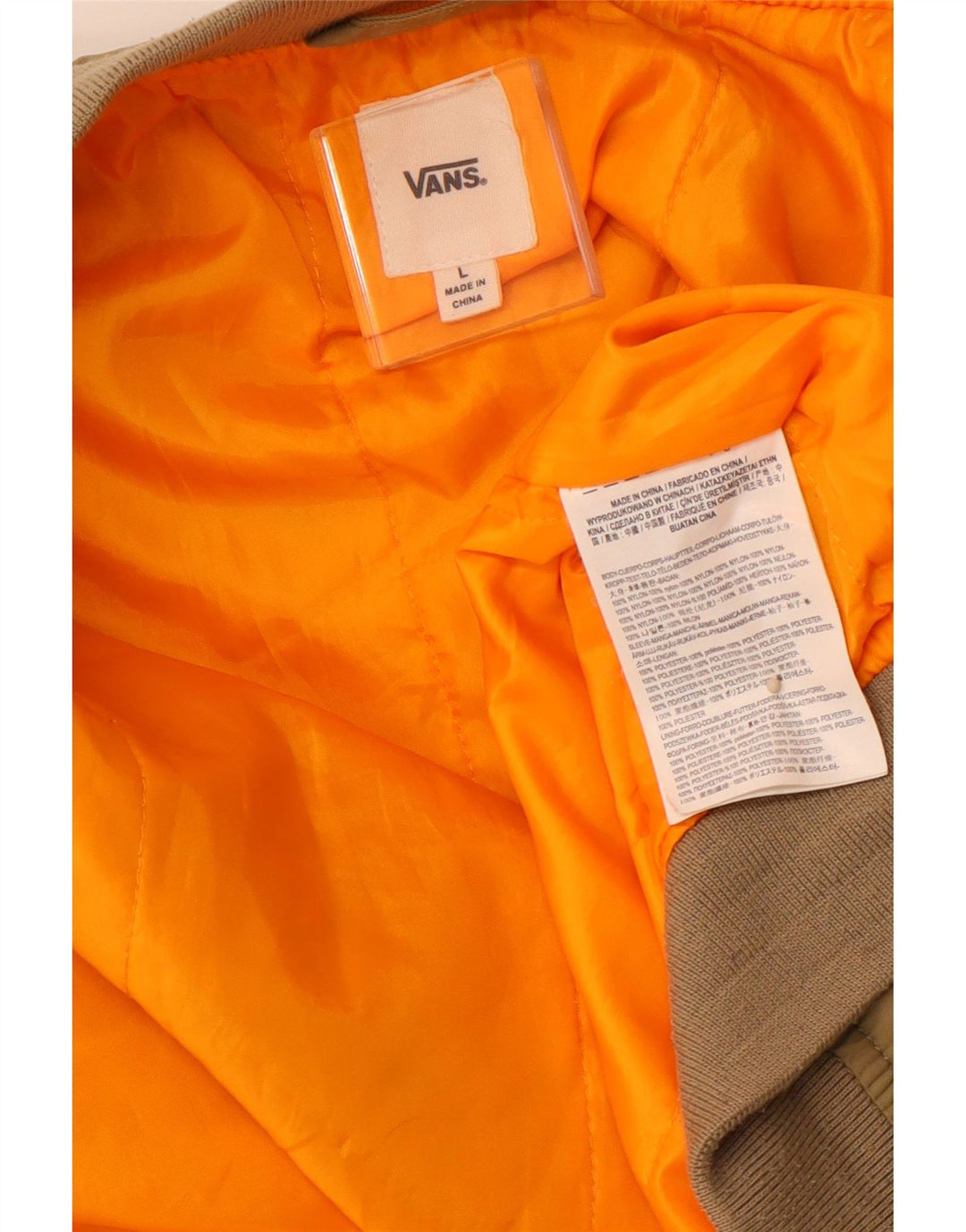 Bomber pentru băieți VANS 12-13 ani, mare, kaki, nailon