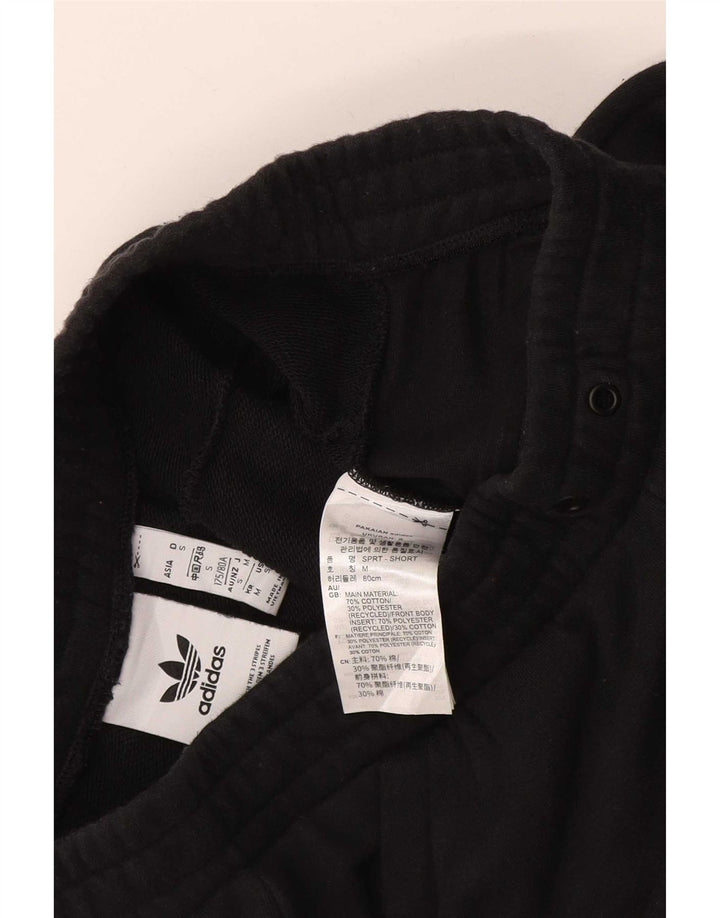 Pantaloni scurți sport pentru bărbați Adidas, bumbac negru mic