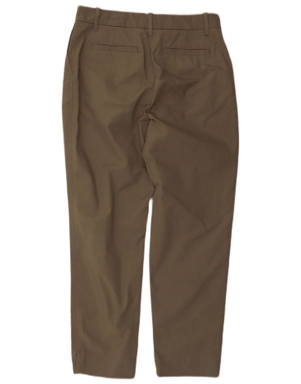 Pantaloni chino conici pentru femei Marks & Spencer UK 10 Small W30 L26 Khaki