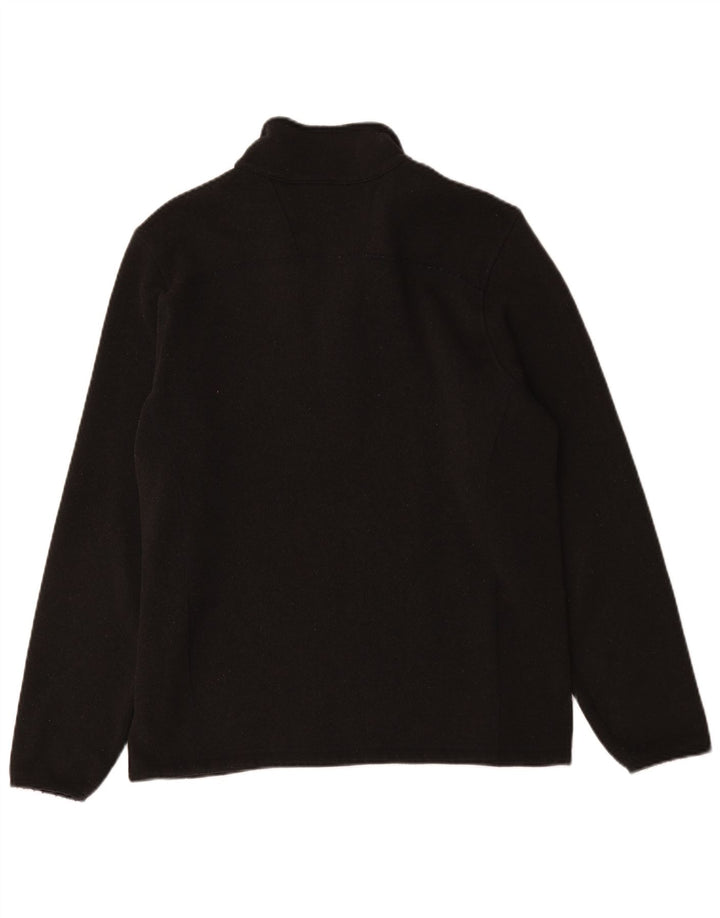 Pulover pentru bărbați The North Face, cu fermoar și gât, mediu negru