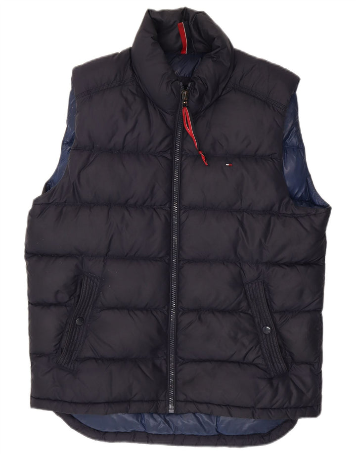 TOMMY HILFIGER Gilet căptușit pentru bărbați Marea Britanie 40 Nylon mare, albastru bleumarin