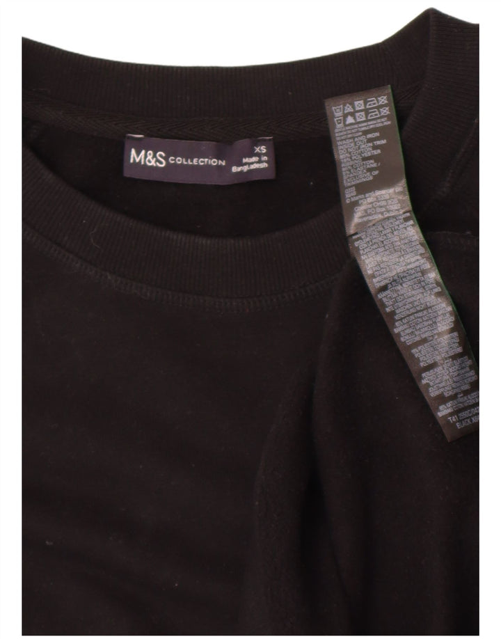 Pulover supradimensionat pentru femei Marks & Spencer UK 6 XS bumbac negru