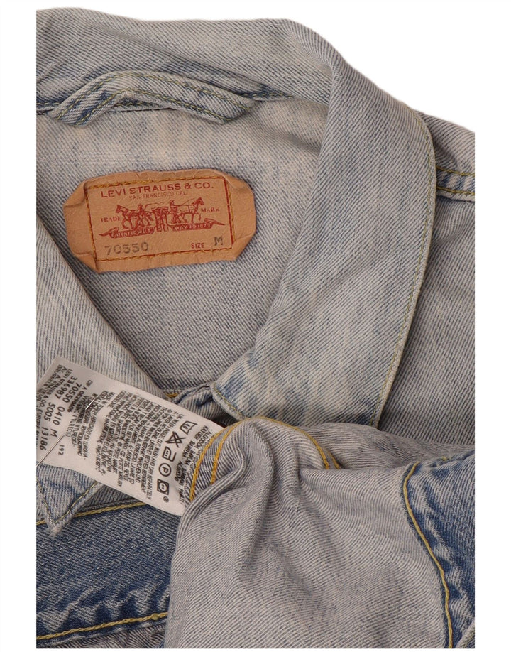 Jachetă de blugi pentru bărbați LEVI'S UK 38, bumbac albastru mediu